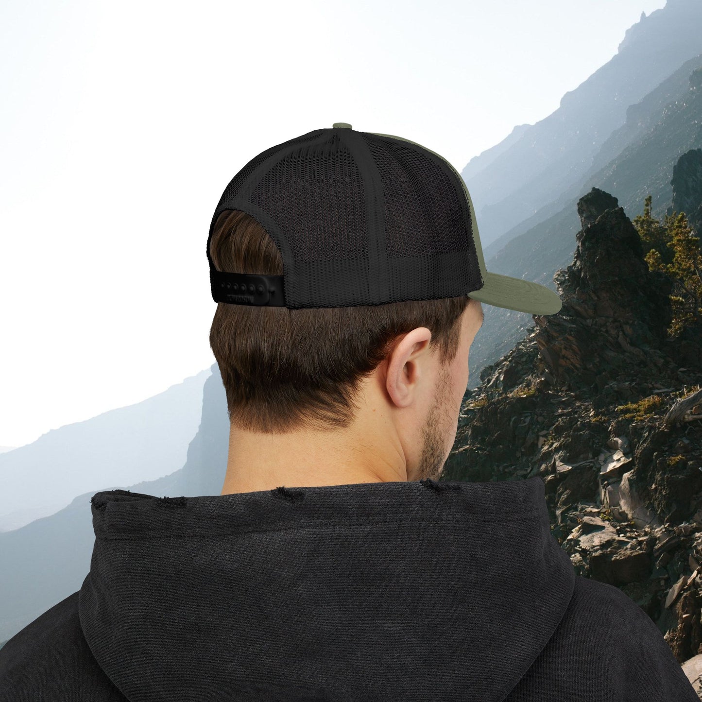 Mountain Cliff Snapback Trucker Cap - Perfect for Outdoor Adventures