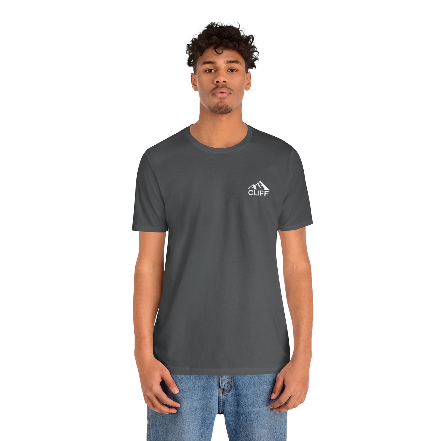 Adventure Awaits Unisex Short Sleeve Tee - Cliff Design