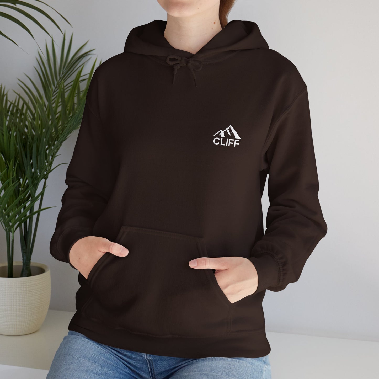 Cozy Cliff Unisex Hooded Sweatshirt - Perfect for Outdoor Adventures
