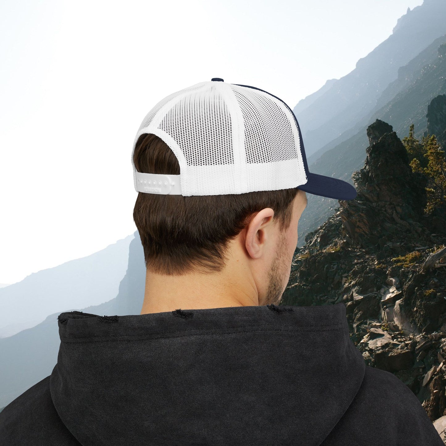 Mountain Cliff Snapback Trucker Cap - Perfect for Outdoor Adventures
