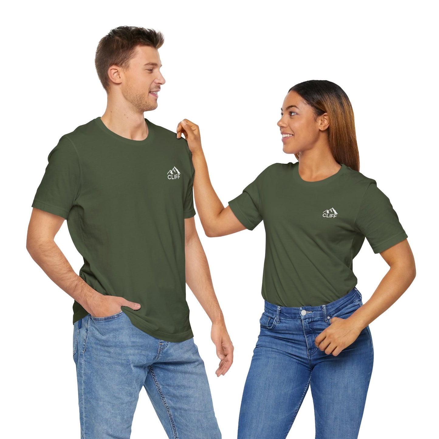 Adventure Awaits Unisex Short Sleeve Tee - Cliff Design