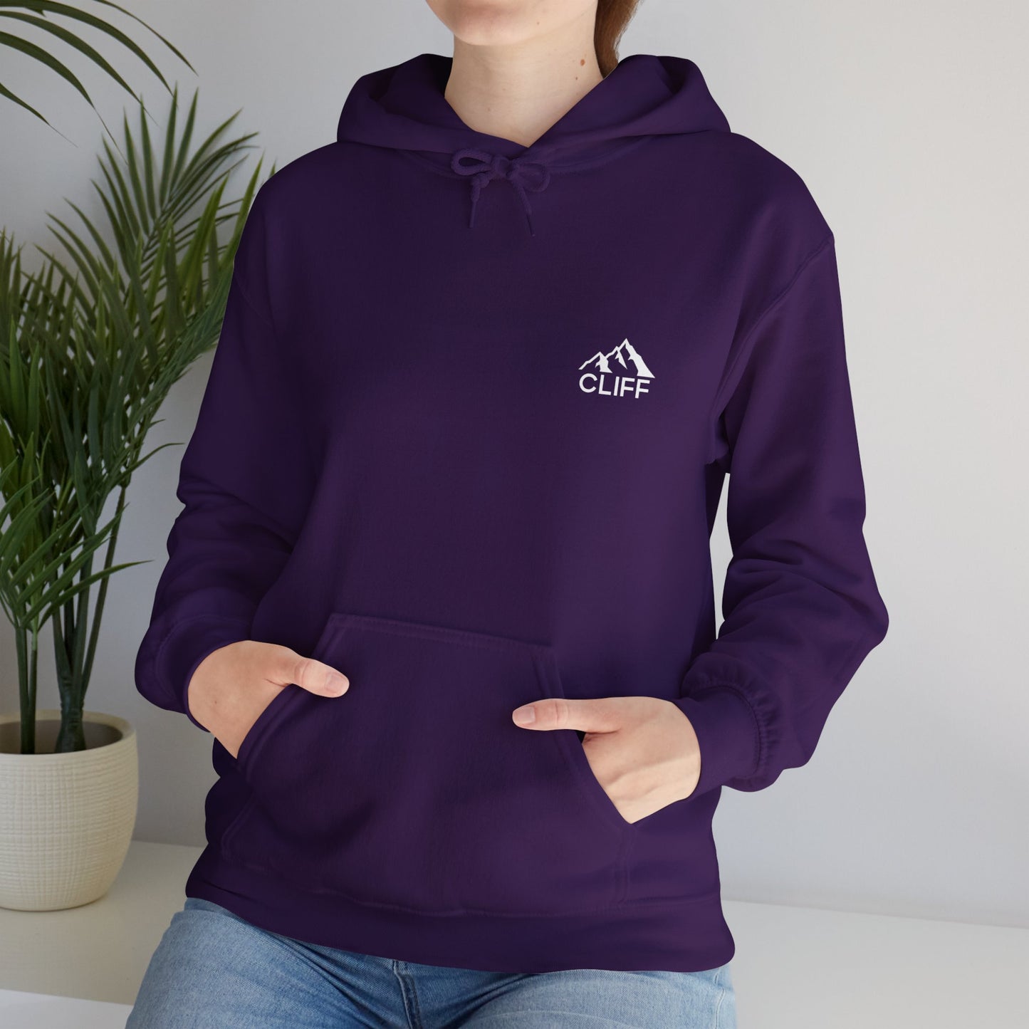 Cozy Cliff Unisex Hooded Sweatshirt - Perfect for Outdoor Adventures