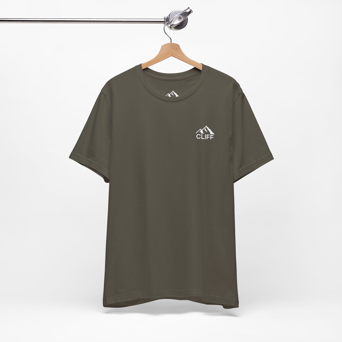 Adventure Awaits Unisex Short Sleeve Tee - Cliff Design