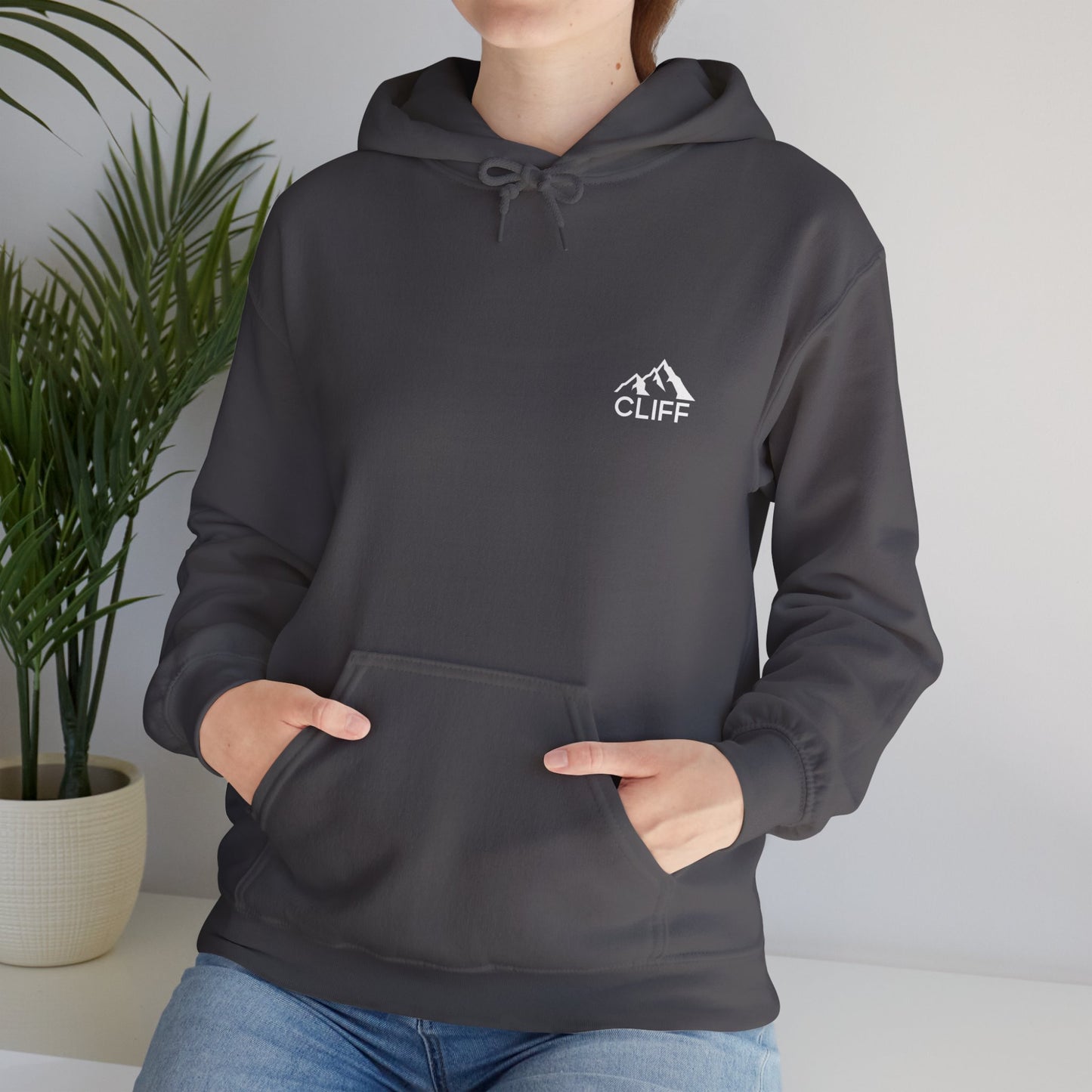 Cozy Cliff Unisex Hooded Sweatshirt - Perfect for Outdoor Adventures