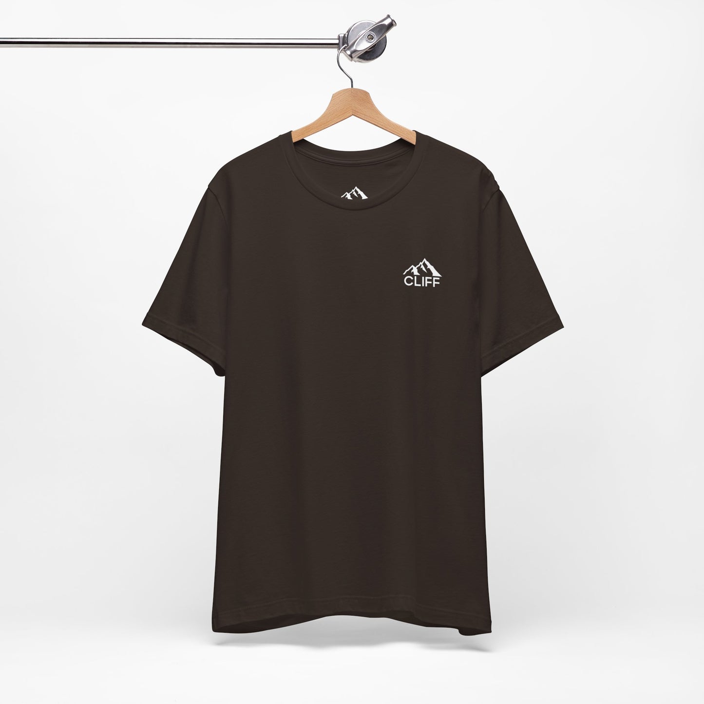 Adventure Awaits Unisex Short Sleeve Tee - Cliff Design